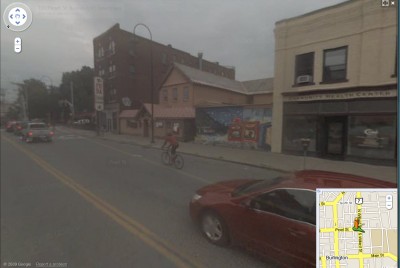 Google Streetview - Pearl near Winooski in BTV